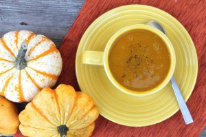 Curried Butternut Squash and Carrot Soup
