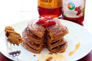 Flourless Peanut Butter & Jelly Pancake Recipe (Gluten Free & Grain Free)