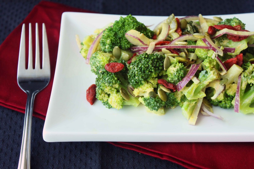 Creamy Broccoli Salad on a Plate!