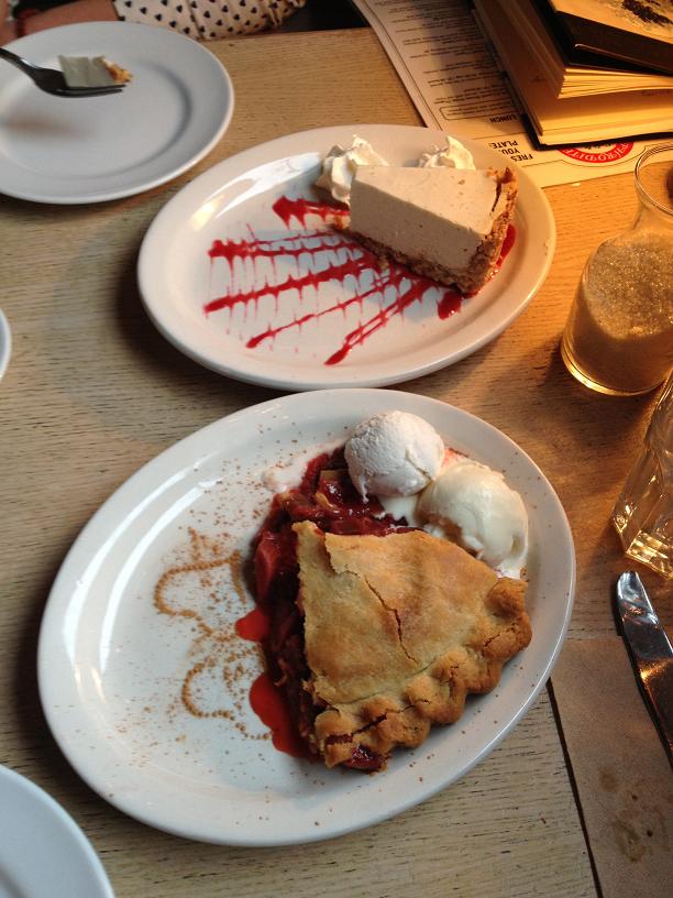Pie and Vegan Cheesecake! A must try!
