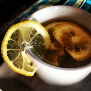 Stay hydrated with refreshing lemon water!