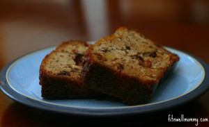 Paleo nutty banana bread by Melissa at FitnWellMommy.com