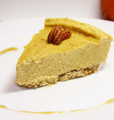 Gluten free and Dairy Free Pumpkin Cheesecake! You can still enjoy the cheesy texture of cheese without actually using cheese! A must try!