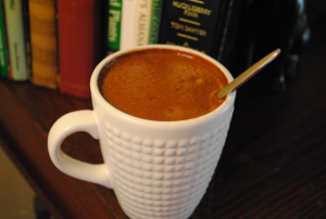 Hot cocoa. Cocoa powder is a high ORAC food.