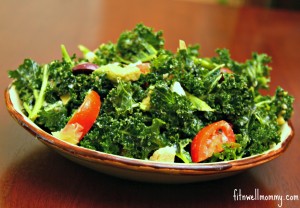 Massaged Kale Greek Salad