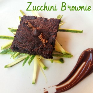 Tasty zucchini brownies by Chantal!