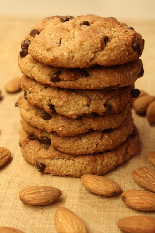 Almond Chocolate Chip Protein Cookies