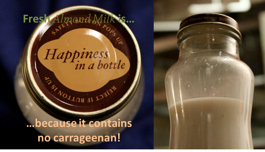 almond milk and carrageenan