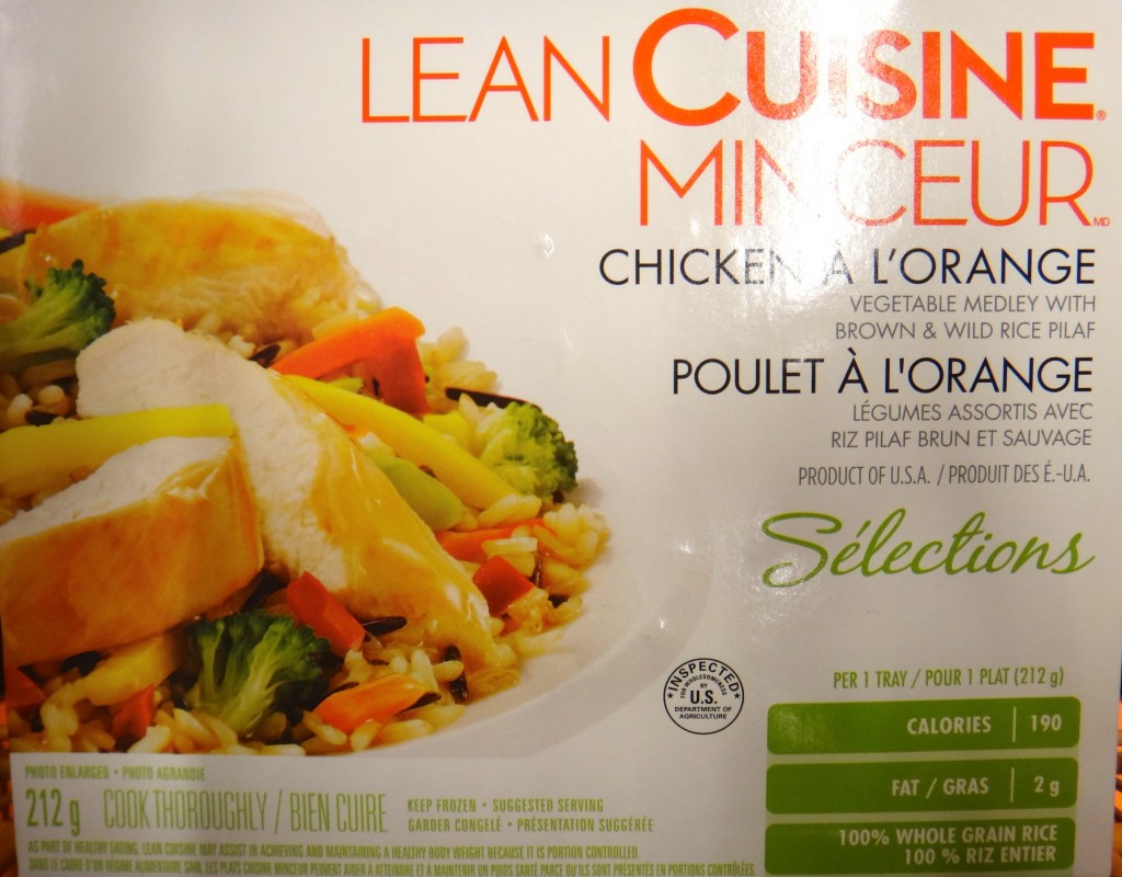 Lean Cuisine Chicken á L’ Orange: Is it lean?
